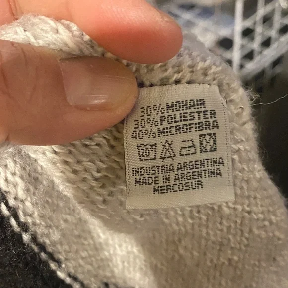 🍄Abstract Patterned Crew Neck Sweater - Picture 3 of 3